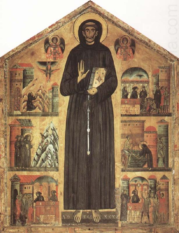 Saint Francis and Scenes from His Life, BERLINGHIERI, Bonaventura